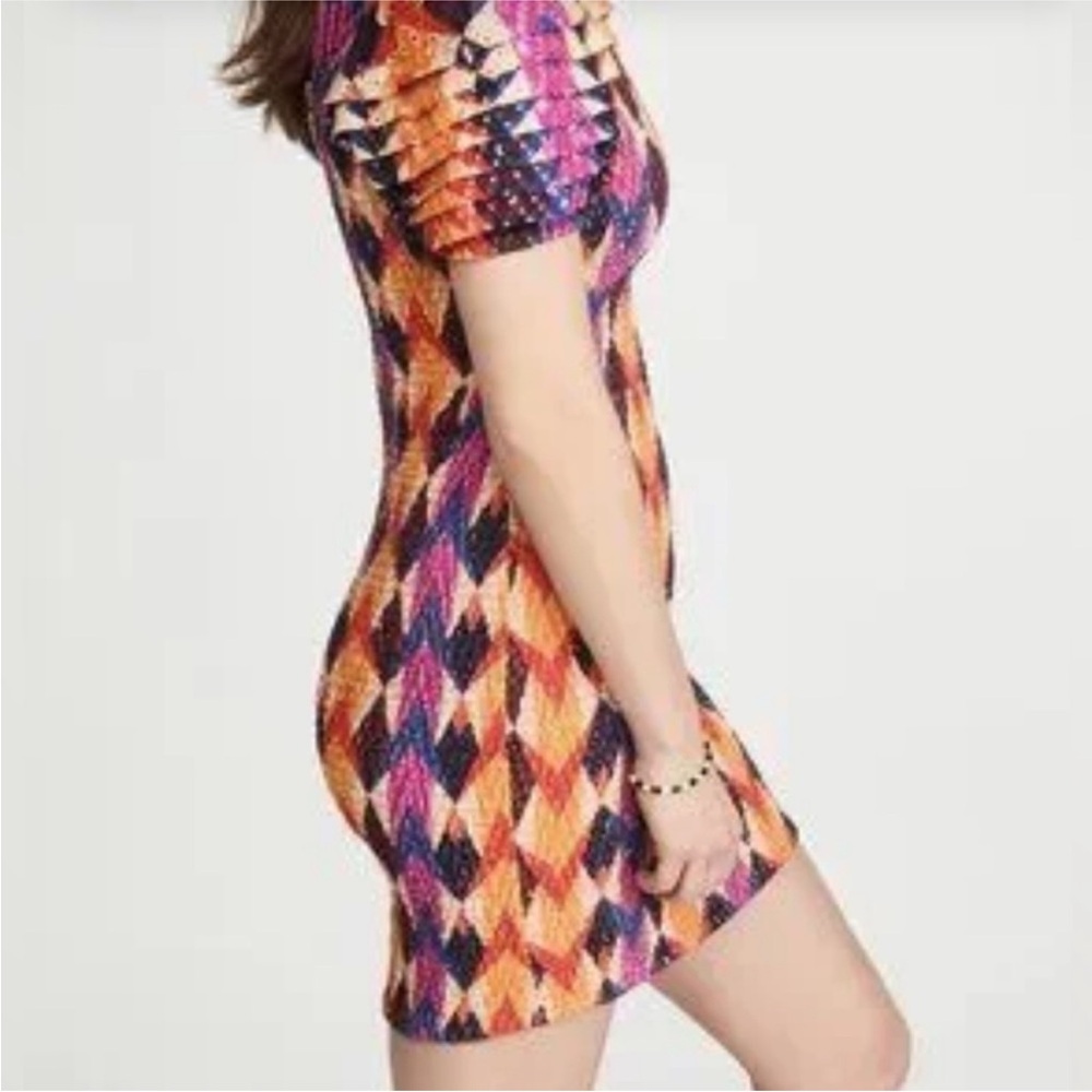Farm Rio Colorful Puff Sleeve Mini Dress - Picture 2 of 9